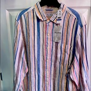 Men’s NWT Tommy Bahama linen shirt XL